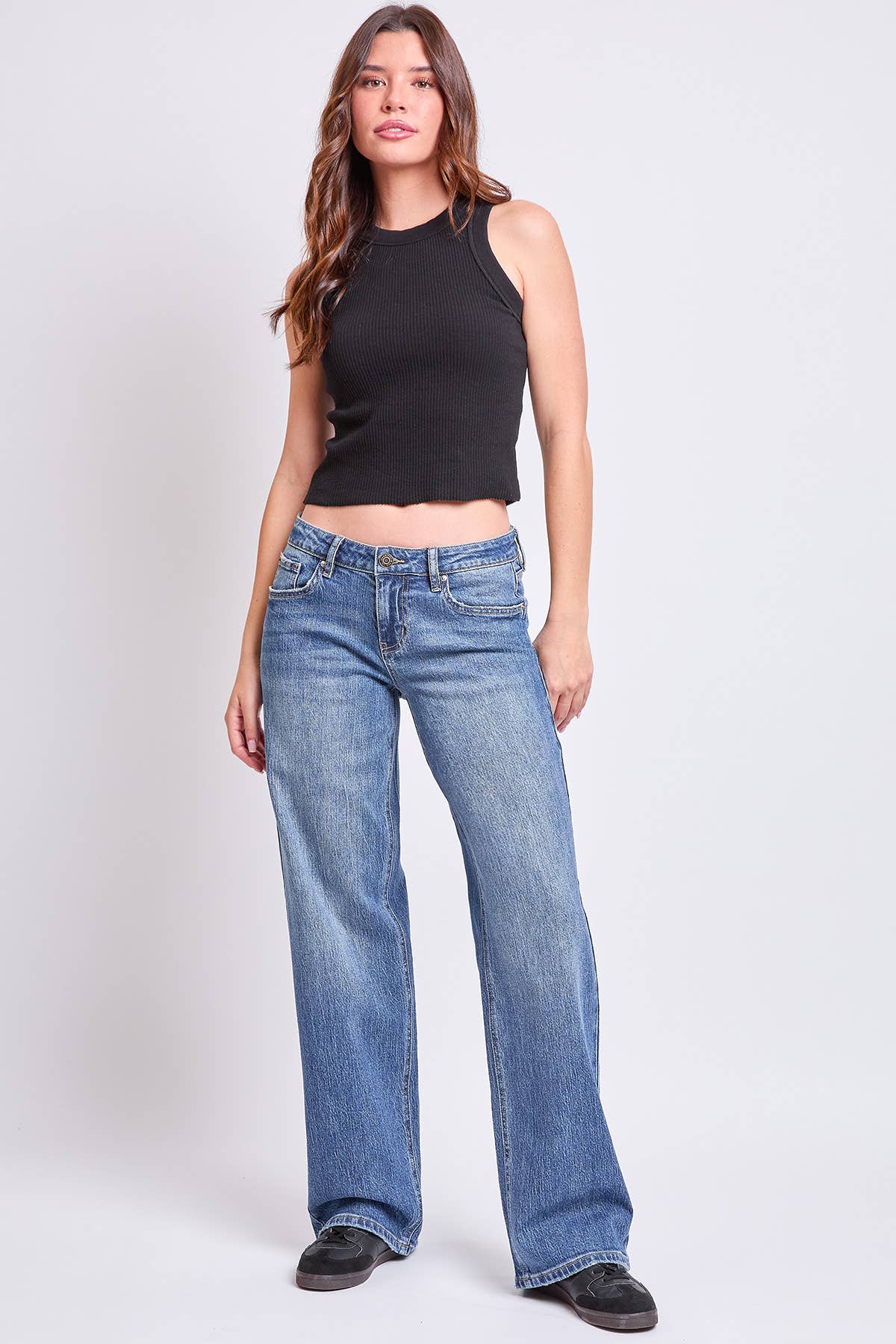 Low Rise Brittany Wide Leg Jeans