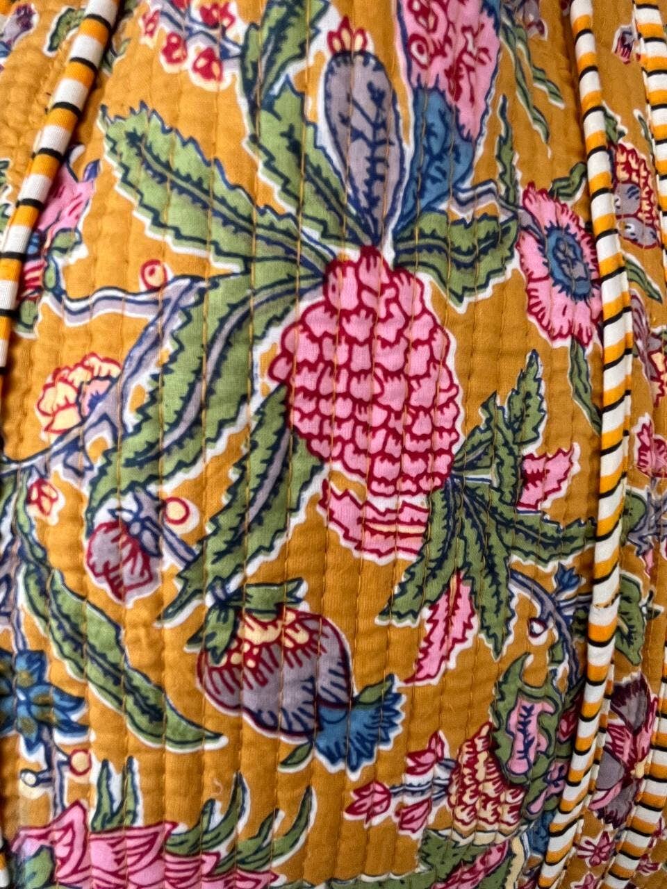 Hippie Quilted Tote Bag