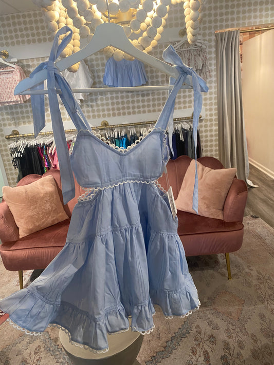 Winona Baby Blue Dress (Tweens) Katiej NYC