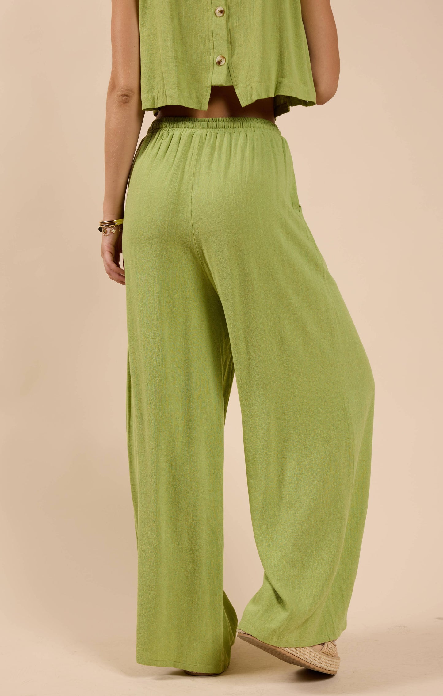 Avocado Elastic Waist Pants
