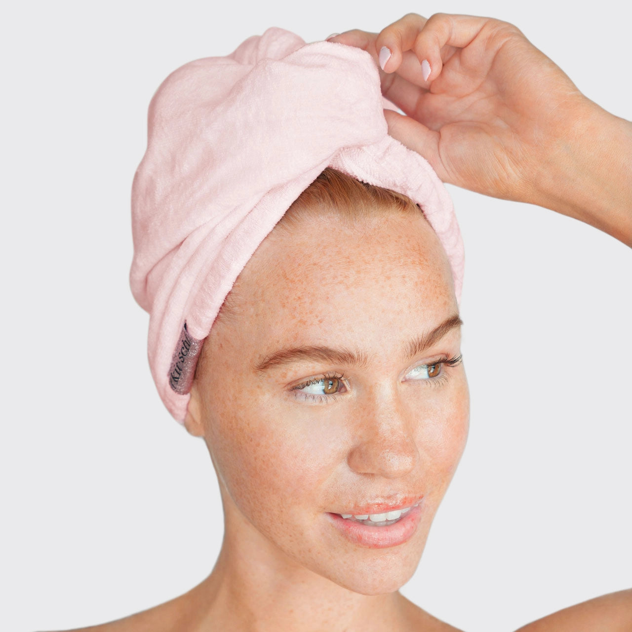 Kitsch Quick Dry Hair Towel Blush