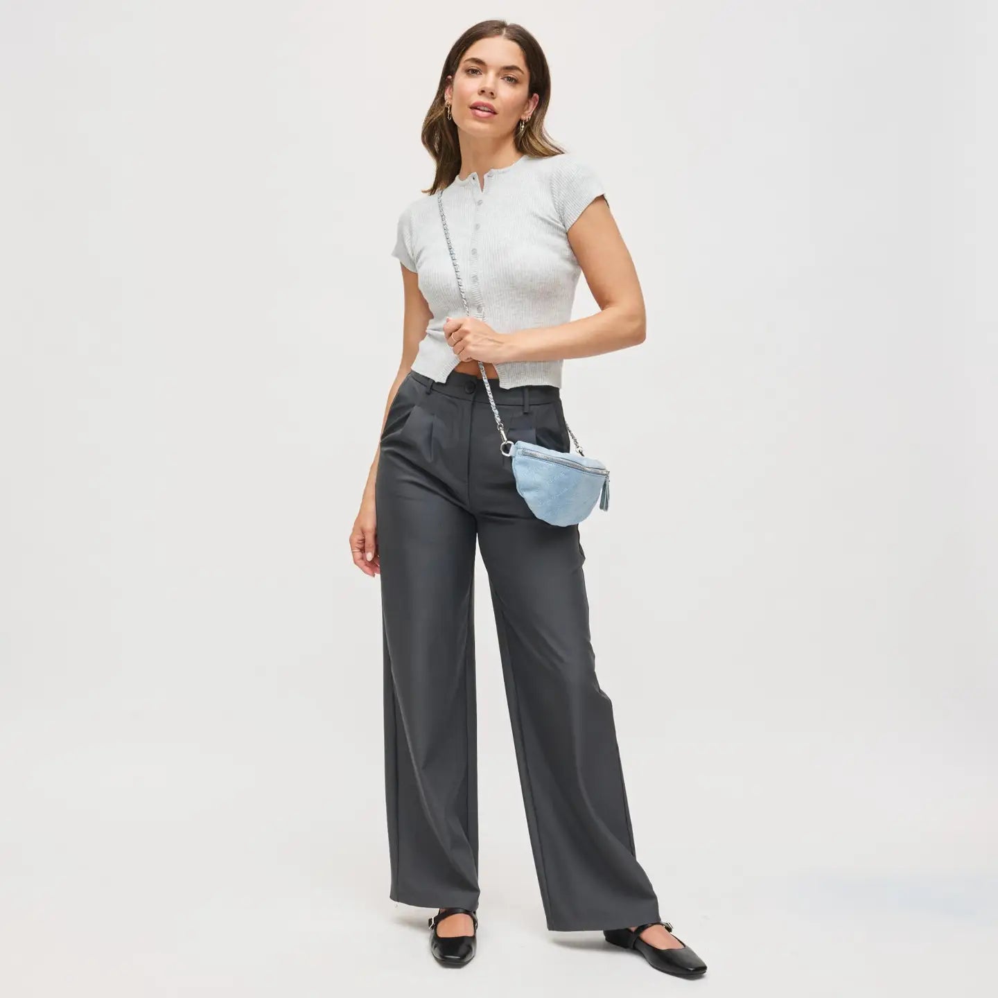Everyday Blue Quilted Belt Bag