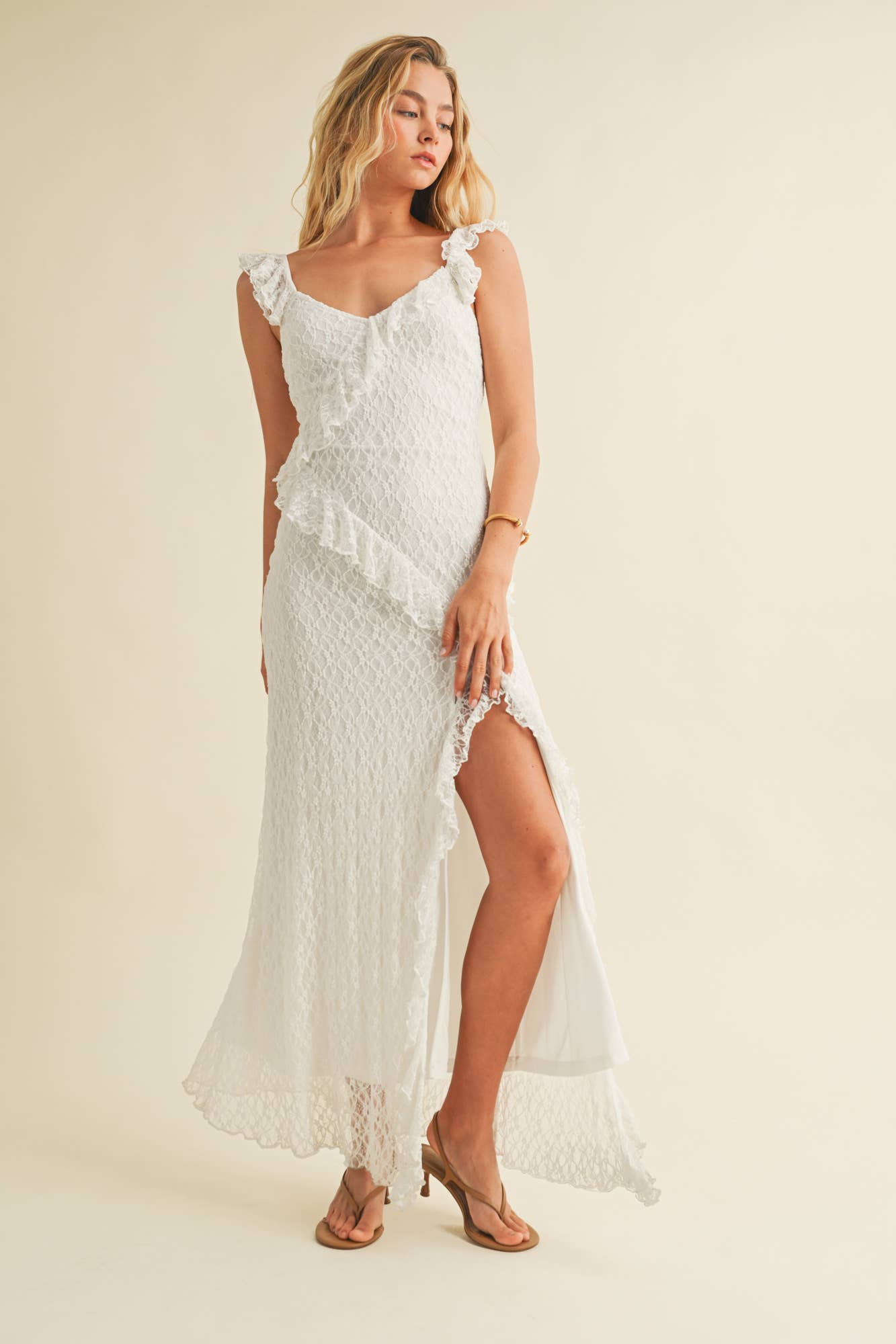 Lacey Slit Maxi Dress