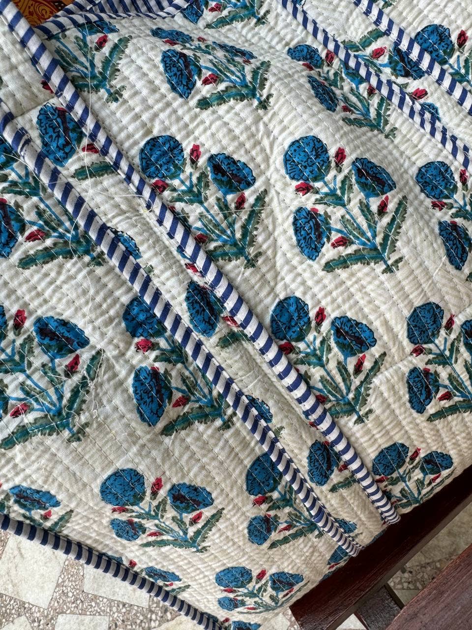 Indigo Bloom Tote Bag