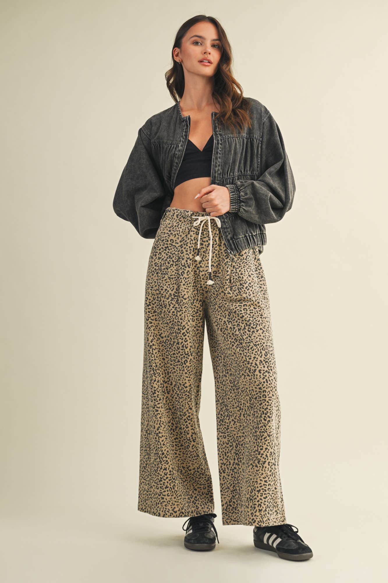 Layla Leopard Wide Leg Pants