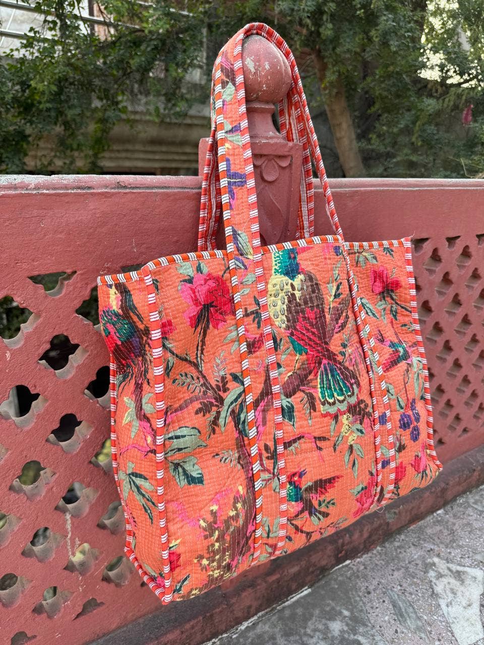 Tropical Paradise Quilted Tote