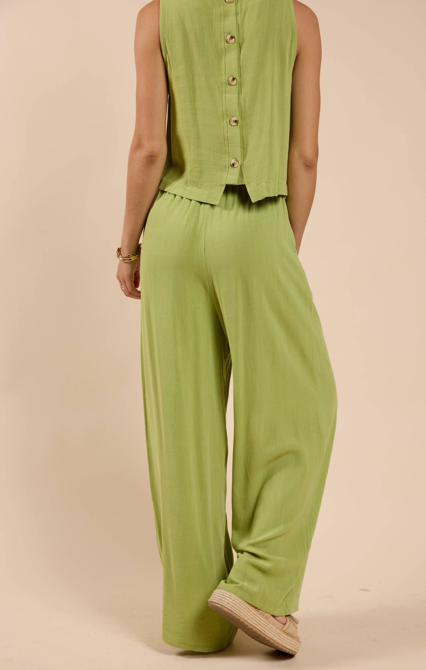 Avocado Elastic Waist Pants