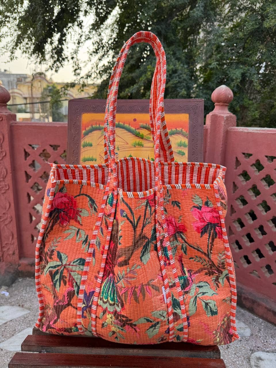 Tropical Paradise Quilted Tote