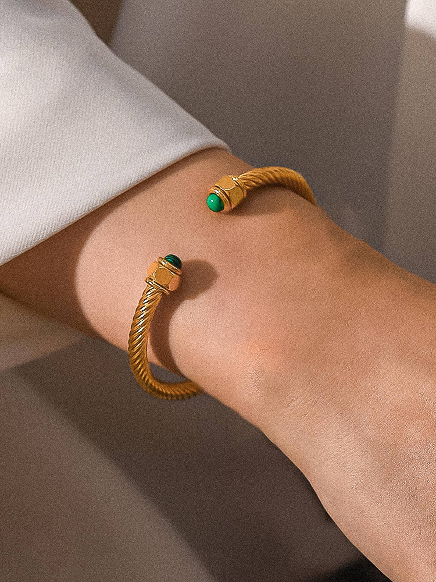 Vail Stone Braided Bangle