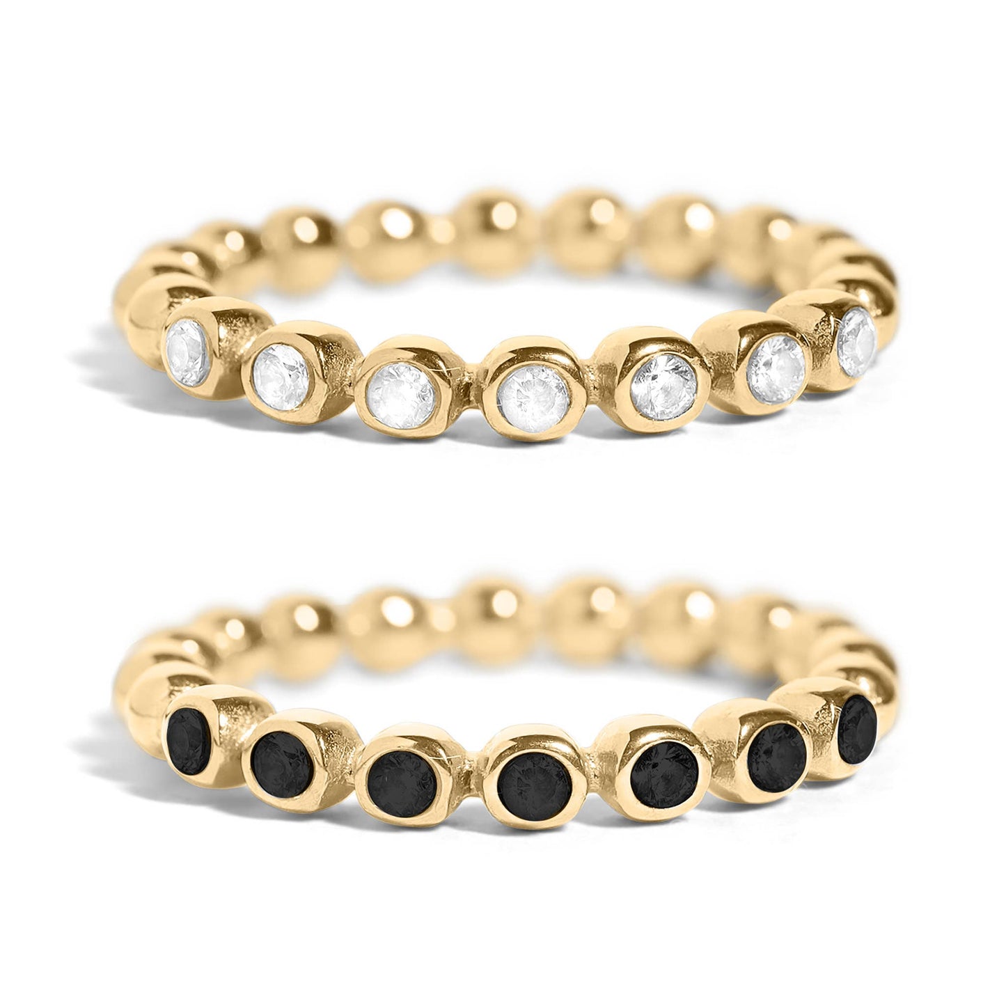 Onyx Bubble Ring
