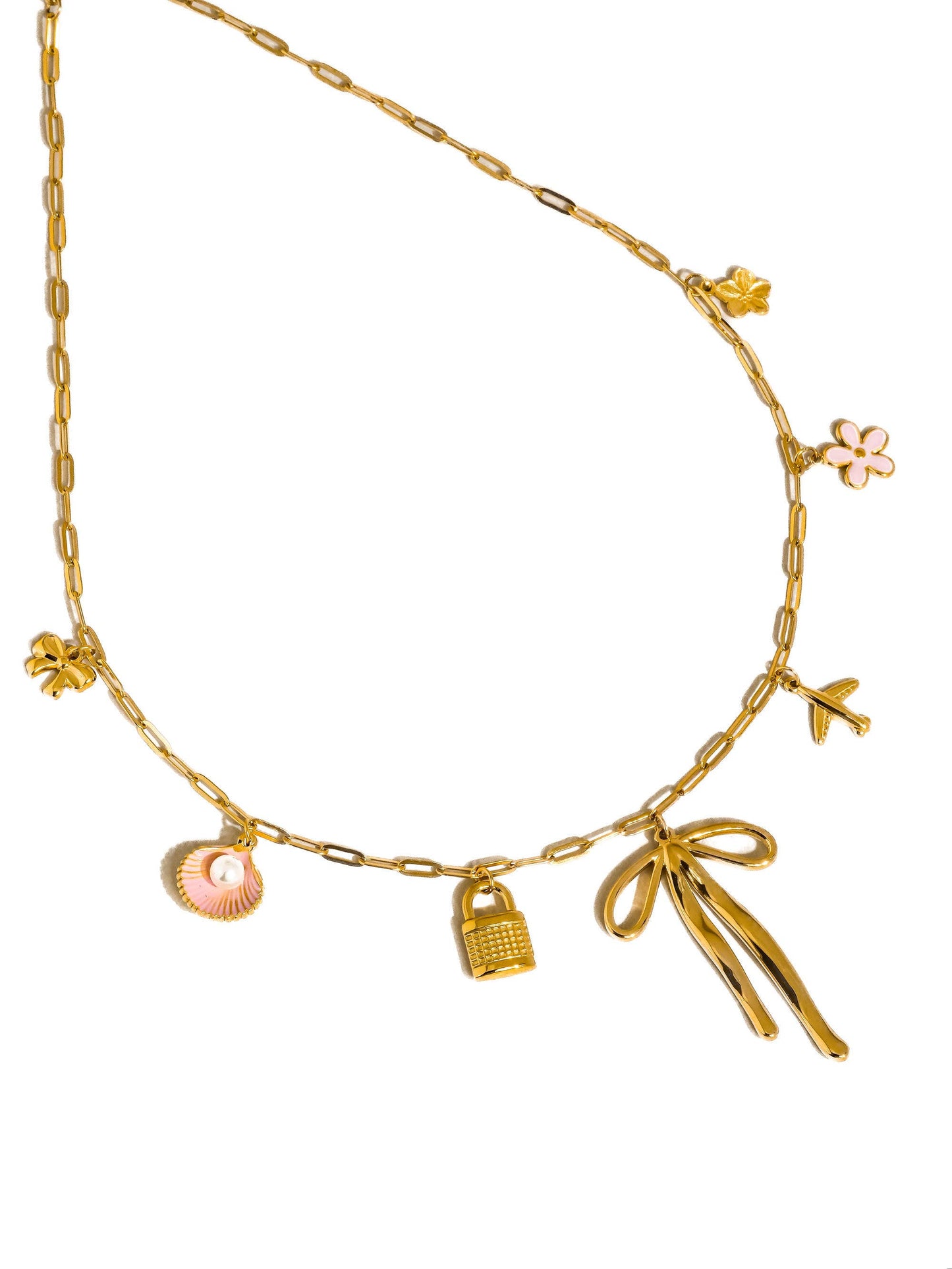 Tyla Bow Charm Necklace