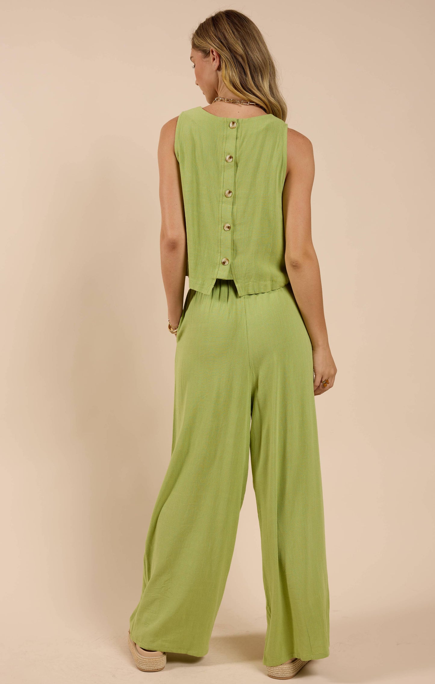 Avocado Elastic Waist Pants