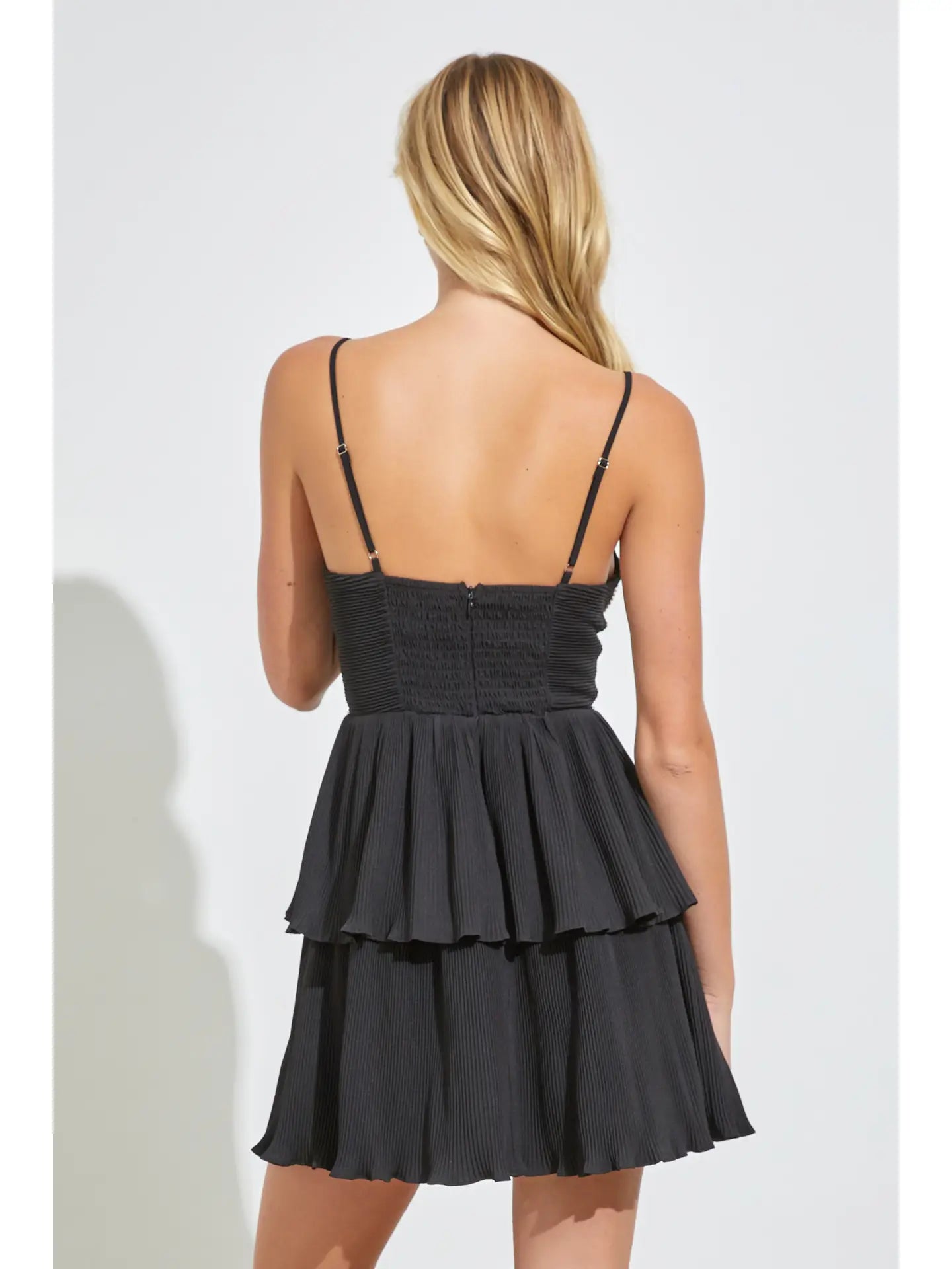 MS Black Ruffle Detail Dress