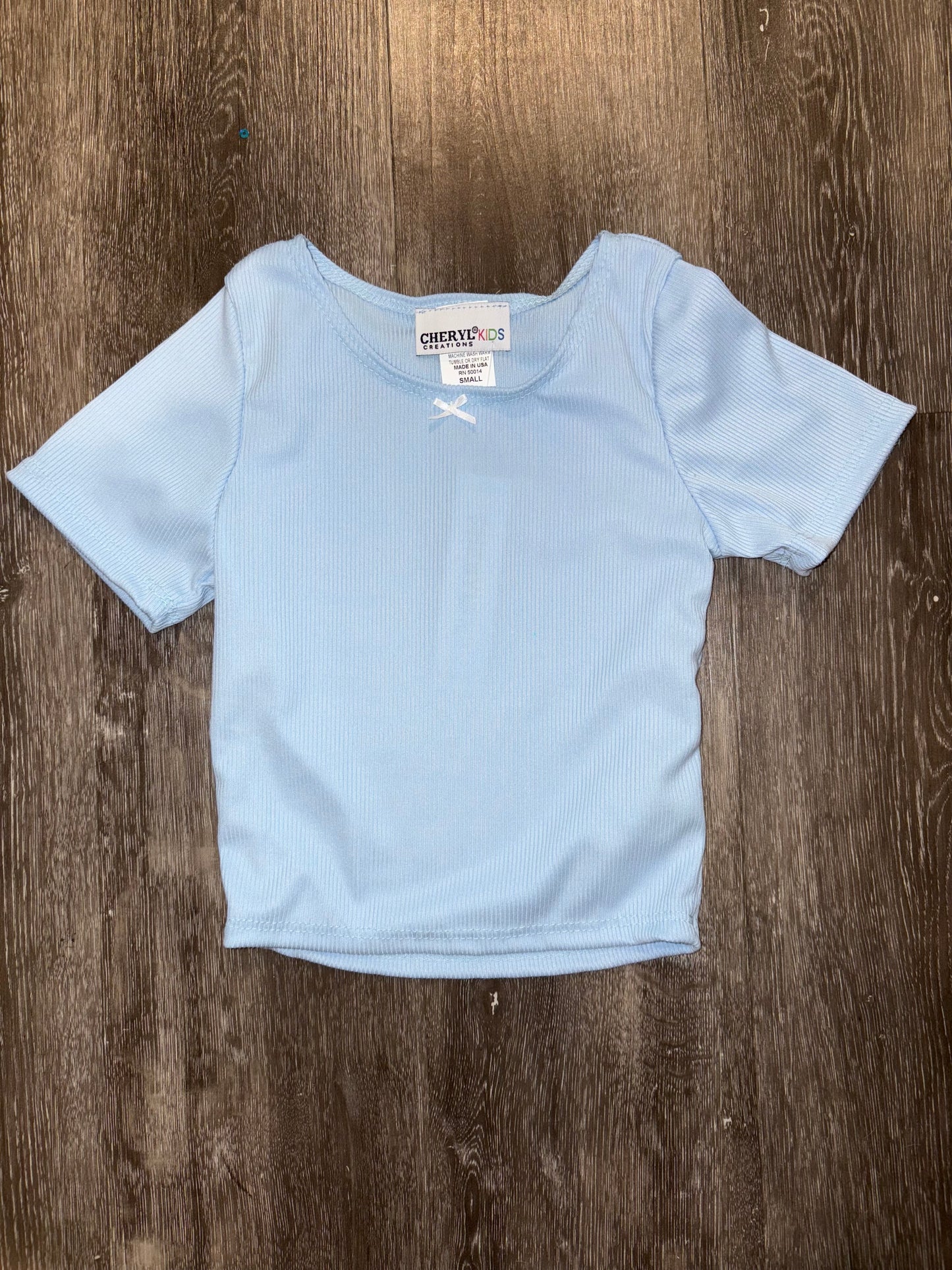 Tween Blue Bow Top