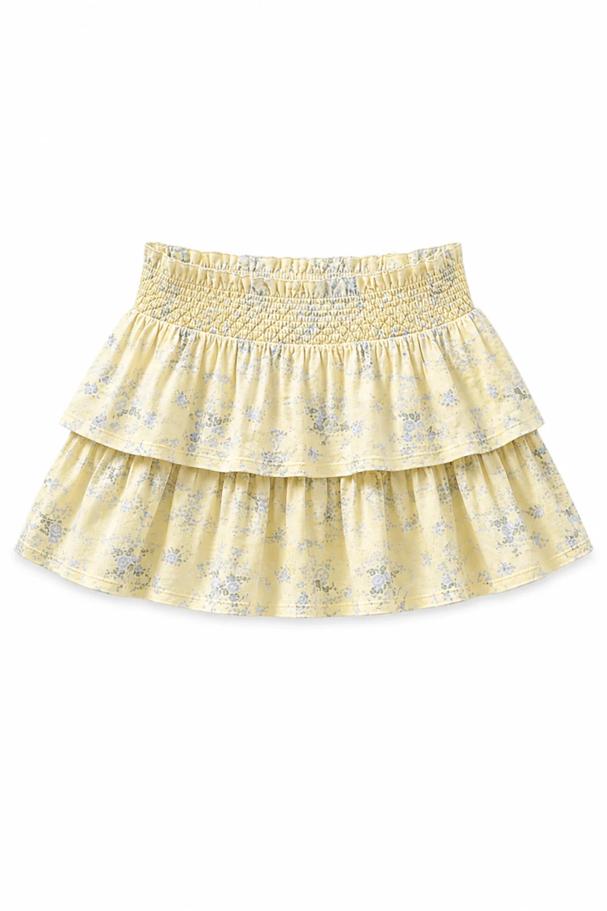Paloma Tiered Skirt Yellow Ditsy Tween