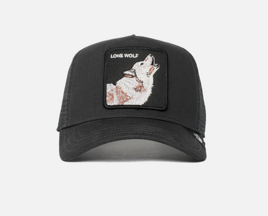 The Lone Wolf Black Trucker Hat - Goorin Bros