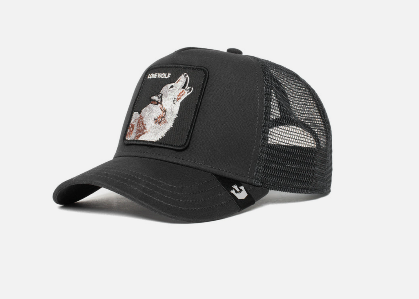 The Lone Wolf Black Trucker Hat - Goorin Bros