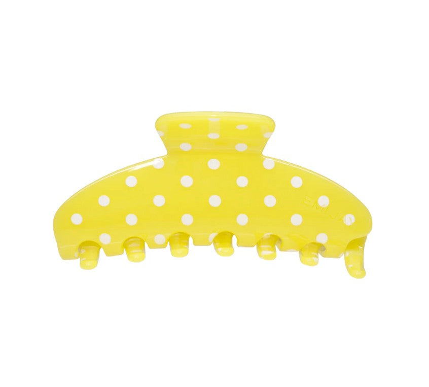 Citrus Polka Dot Big Effing Clip