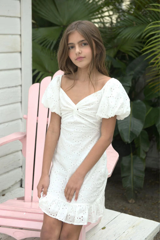 Phoebe Eyelet Dress (Tweens) Katiej NYC