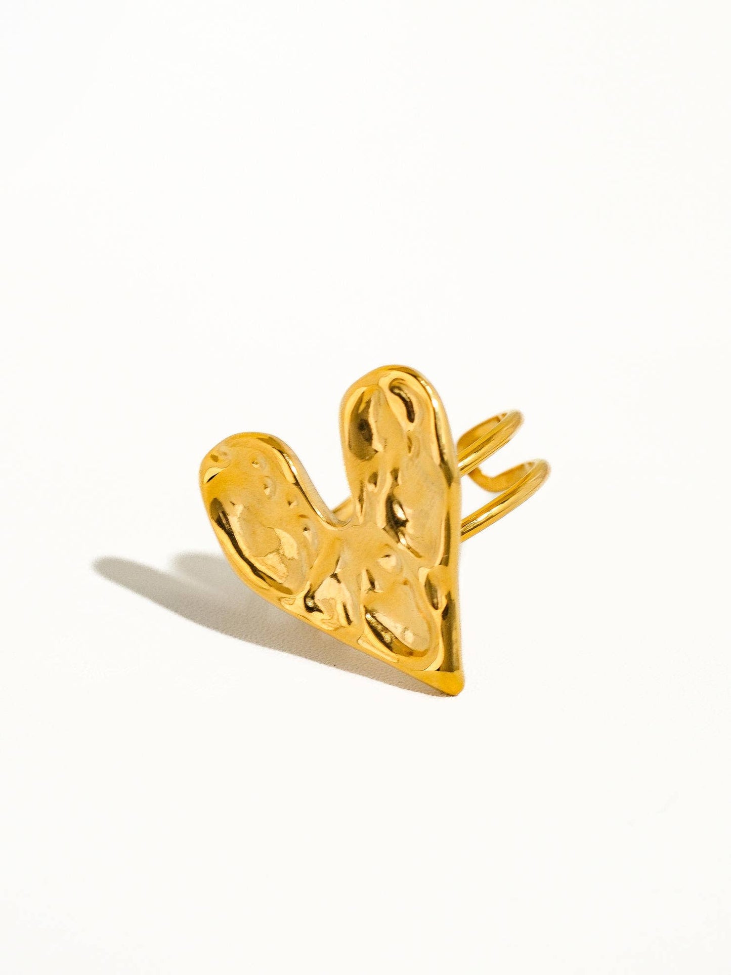 Irene Vintage Heart Chain Ring