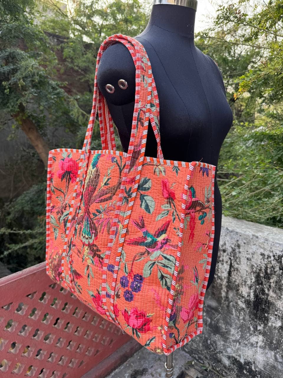 Tropical Paradise Quilted Tote