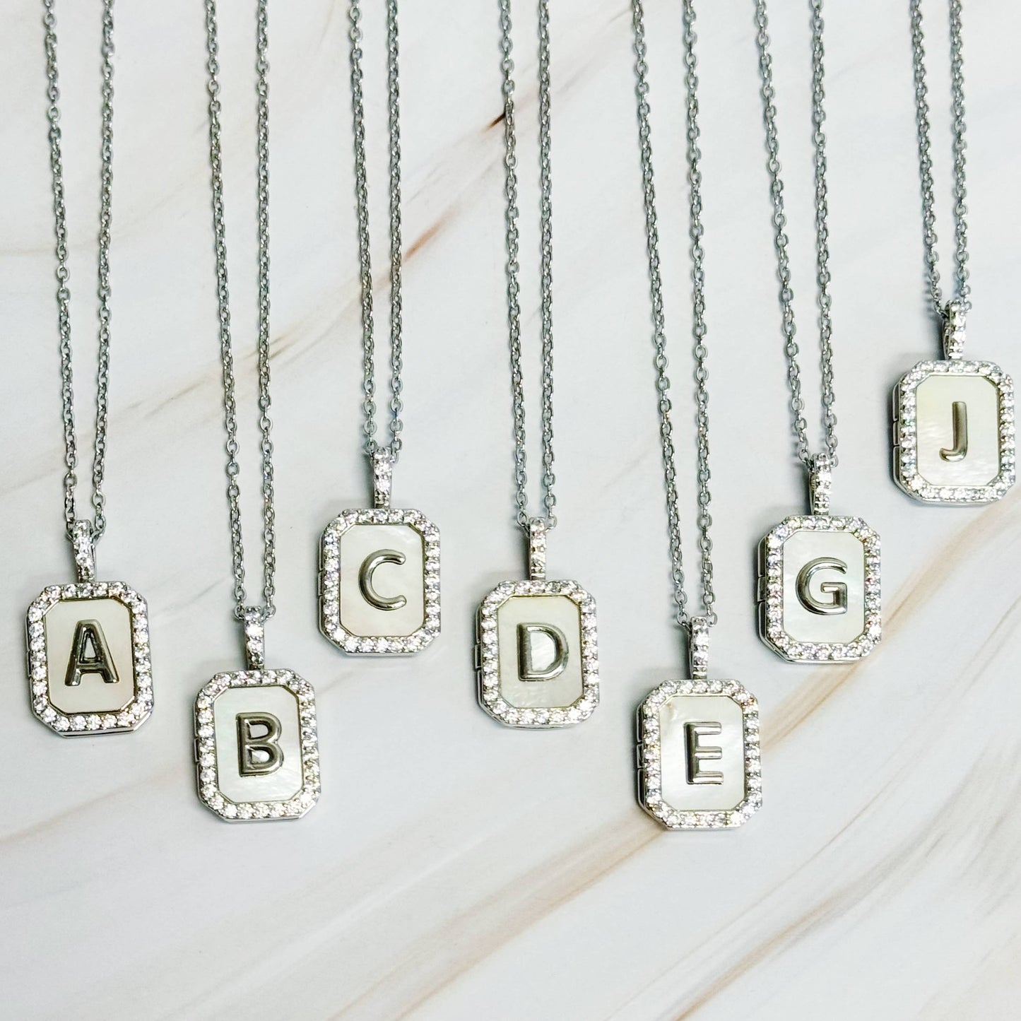 Initial Open Locket Pendant Necklace