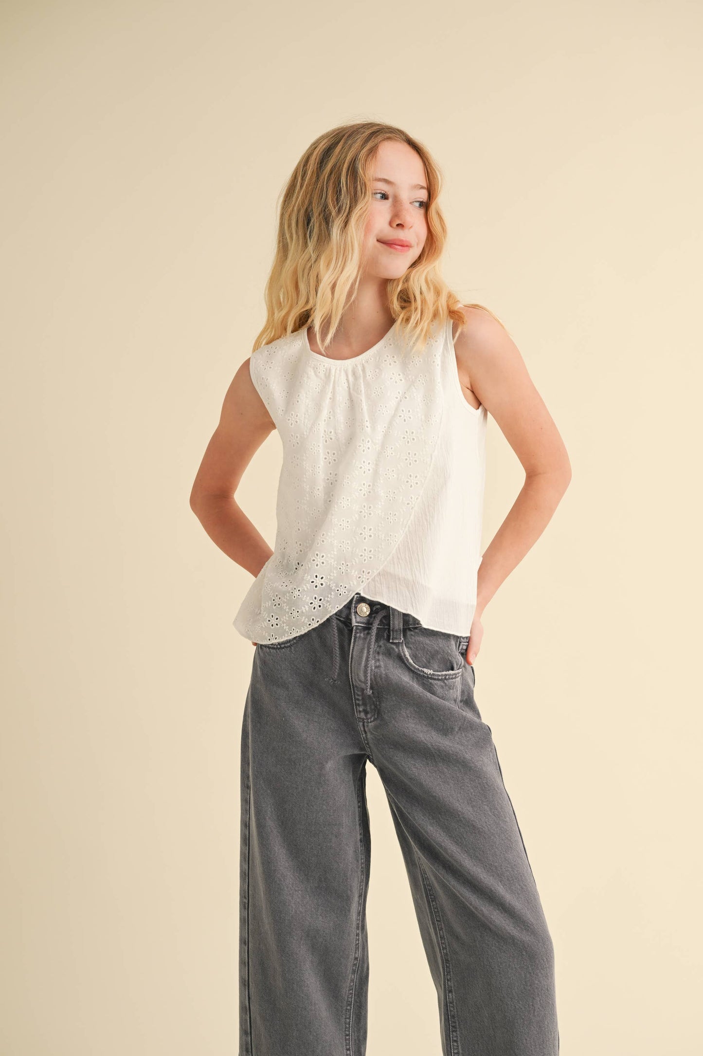 Everyday Flair Layered Petal Top