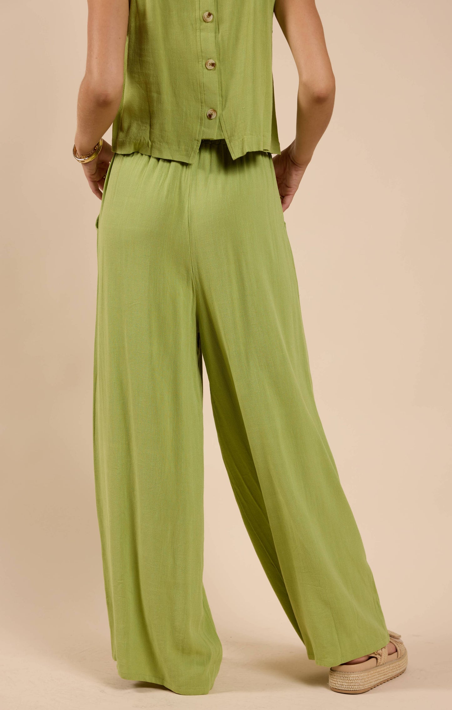 Avocado Elastic Waist Pants