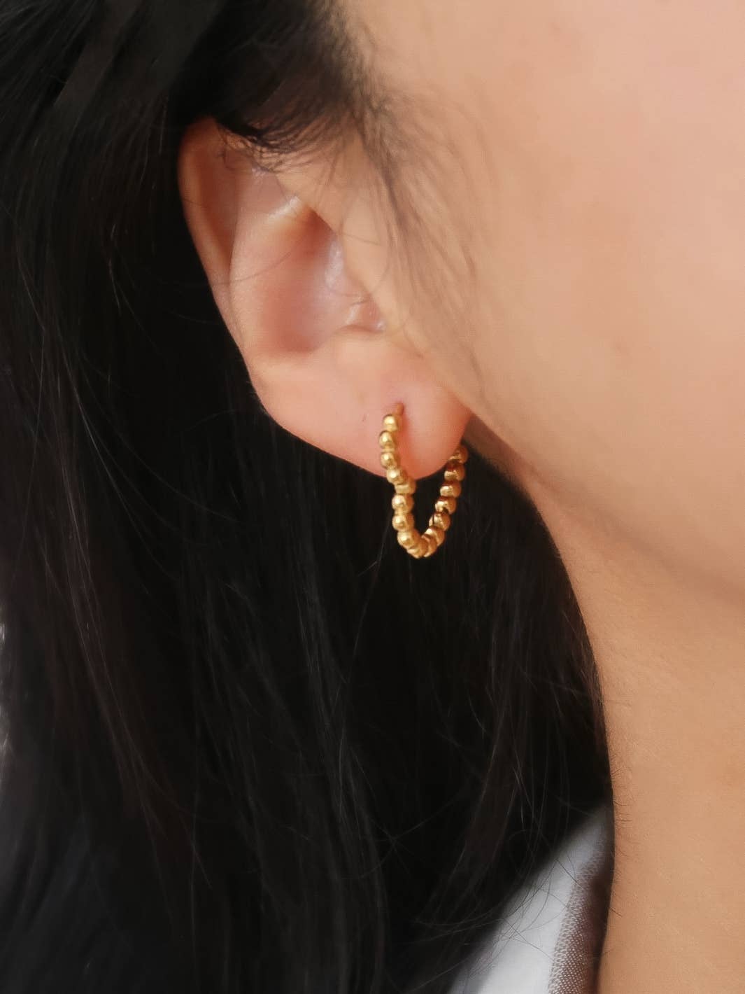 Maxine 18K Gold Non-Tarnish Petite Heart Earring