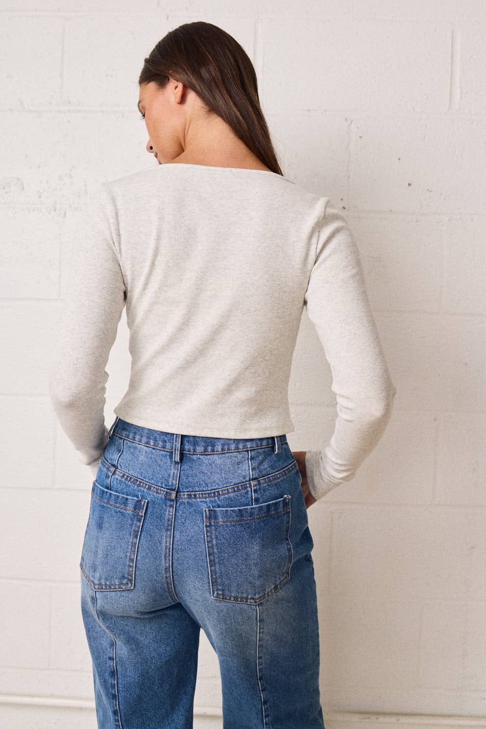 Ribbed Stretchy Cardigan Top