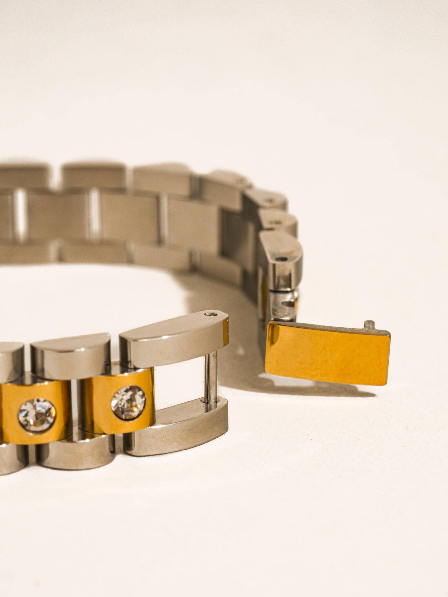 Faelys Two-Tone Watchband Bracelet