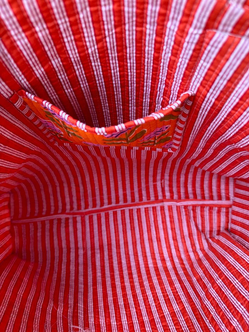 Marigold Bloom Quilted Tote