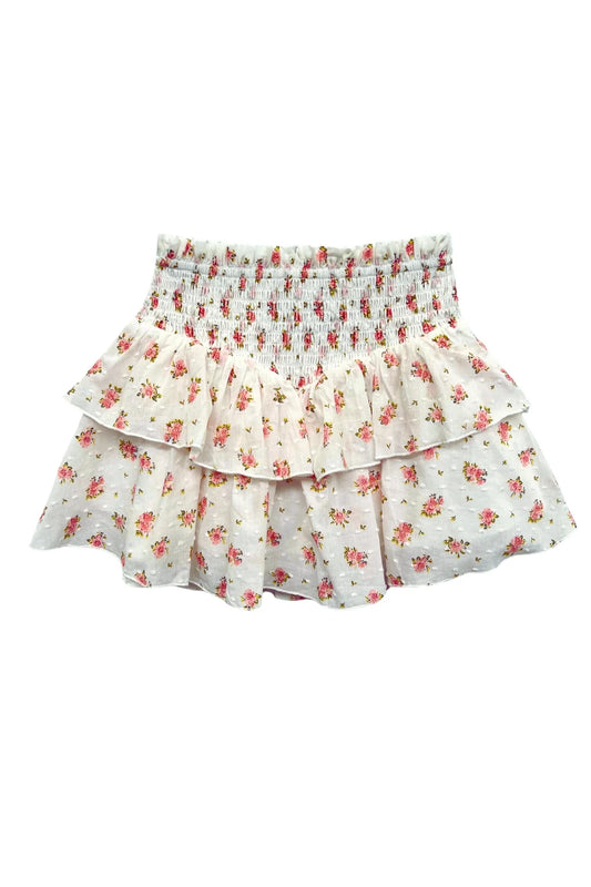 Brooke Vintage Floral Smocked Skirt (Tweens) KatieJ