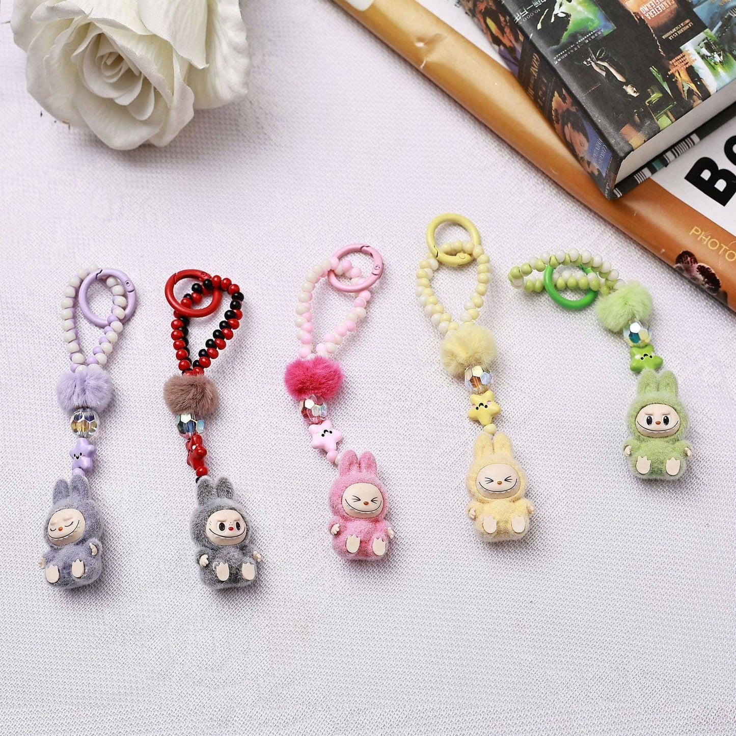 Beaded Labubu Keychain