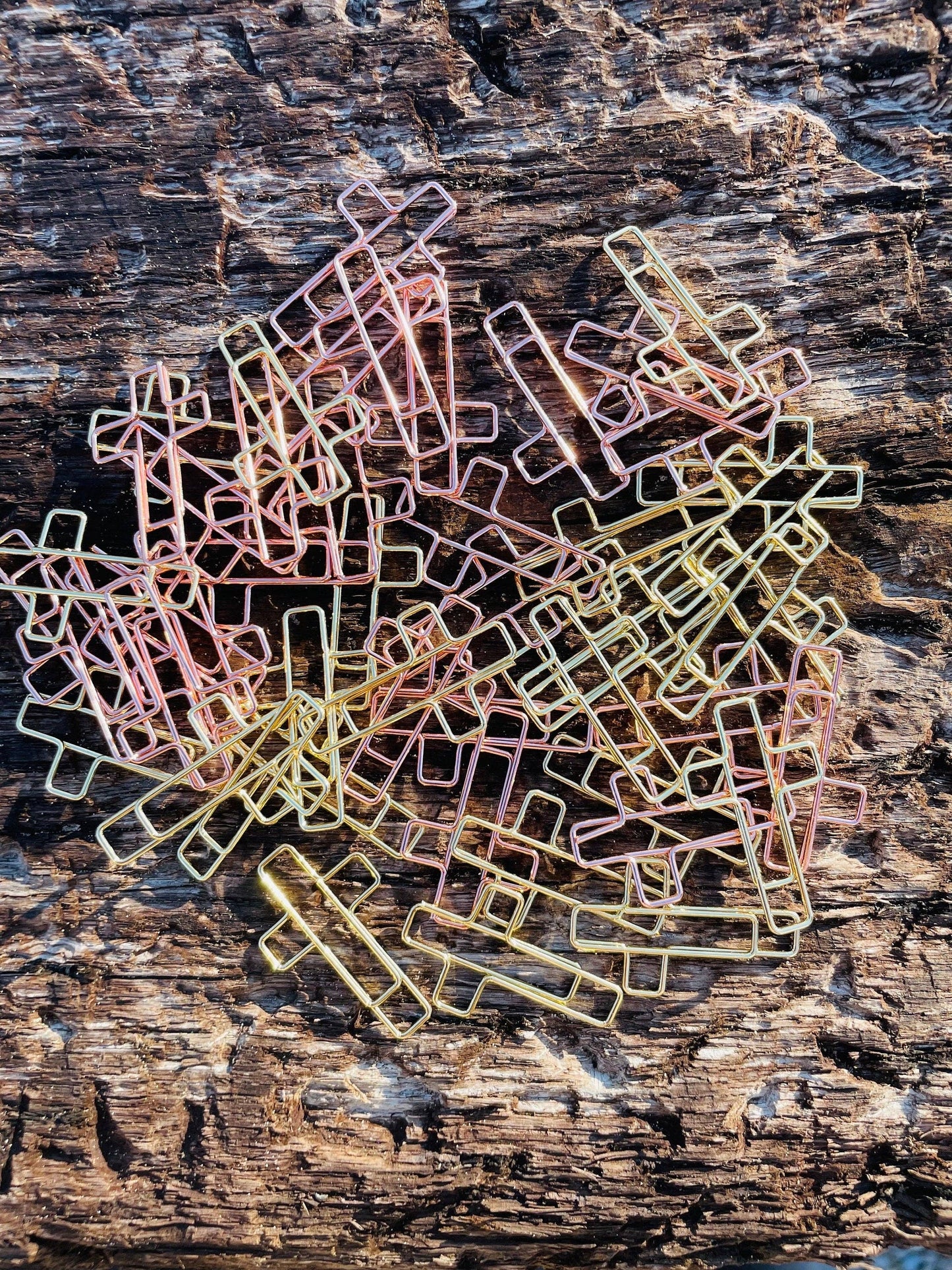 Small Cross Bookmark Paperclips