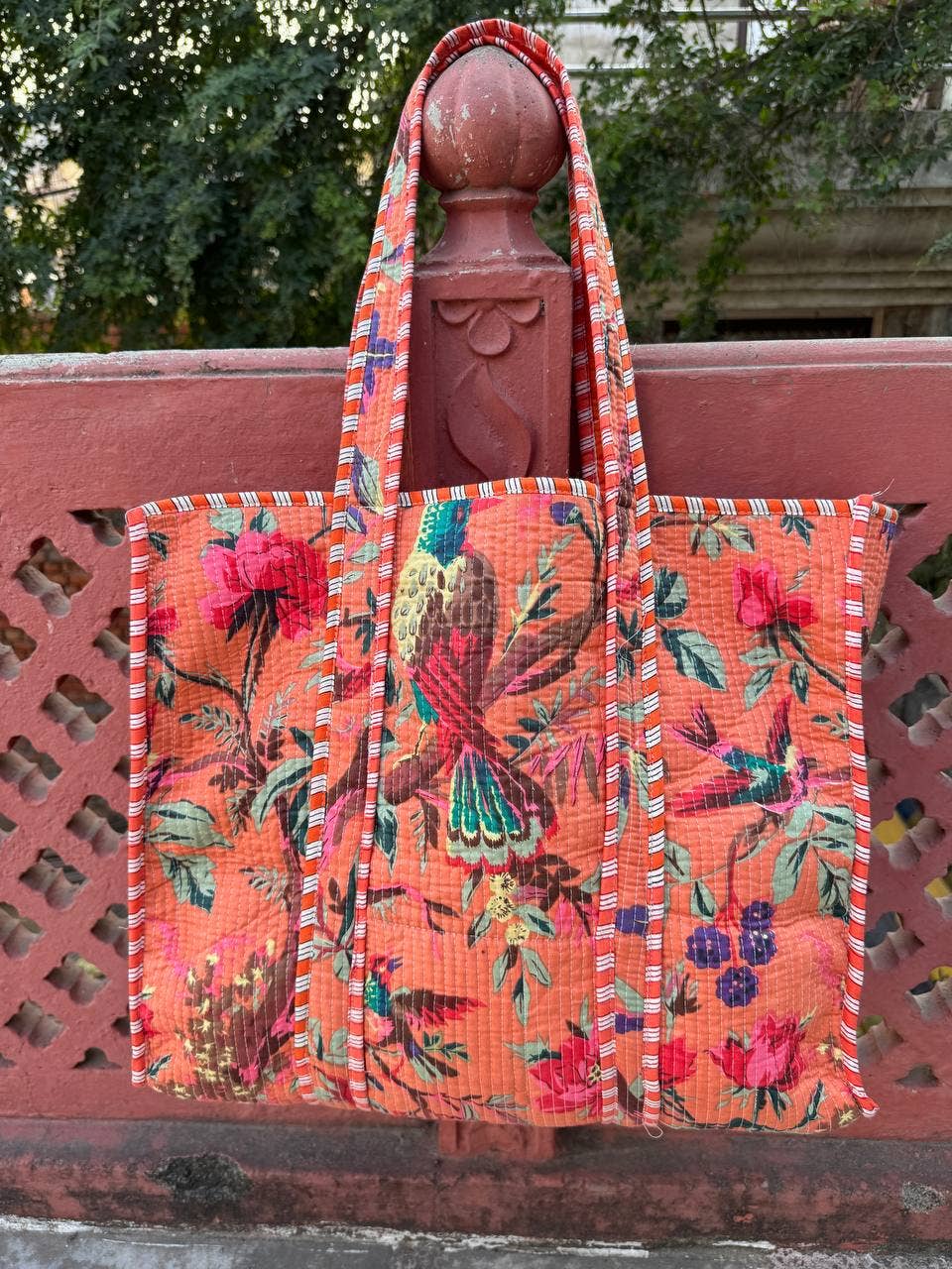 Tropical Paradise Quilted Tote