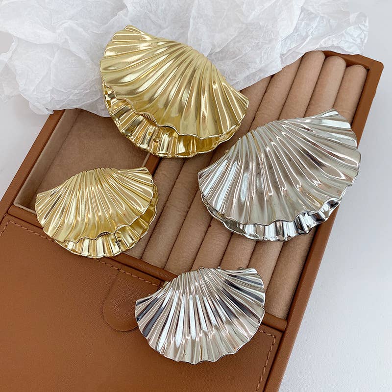 Shell-Shaped Metal Hair Claw Clips Chic Hair Accessories