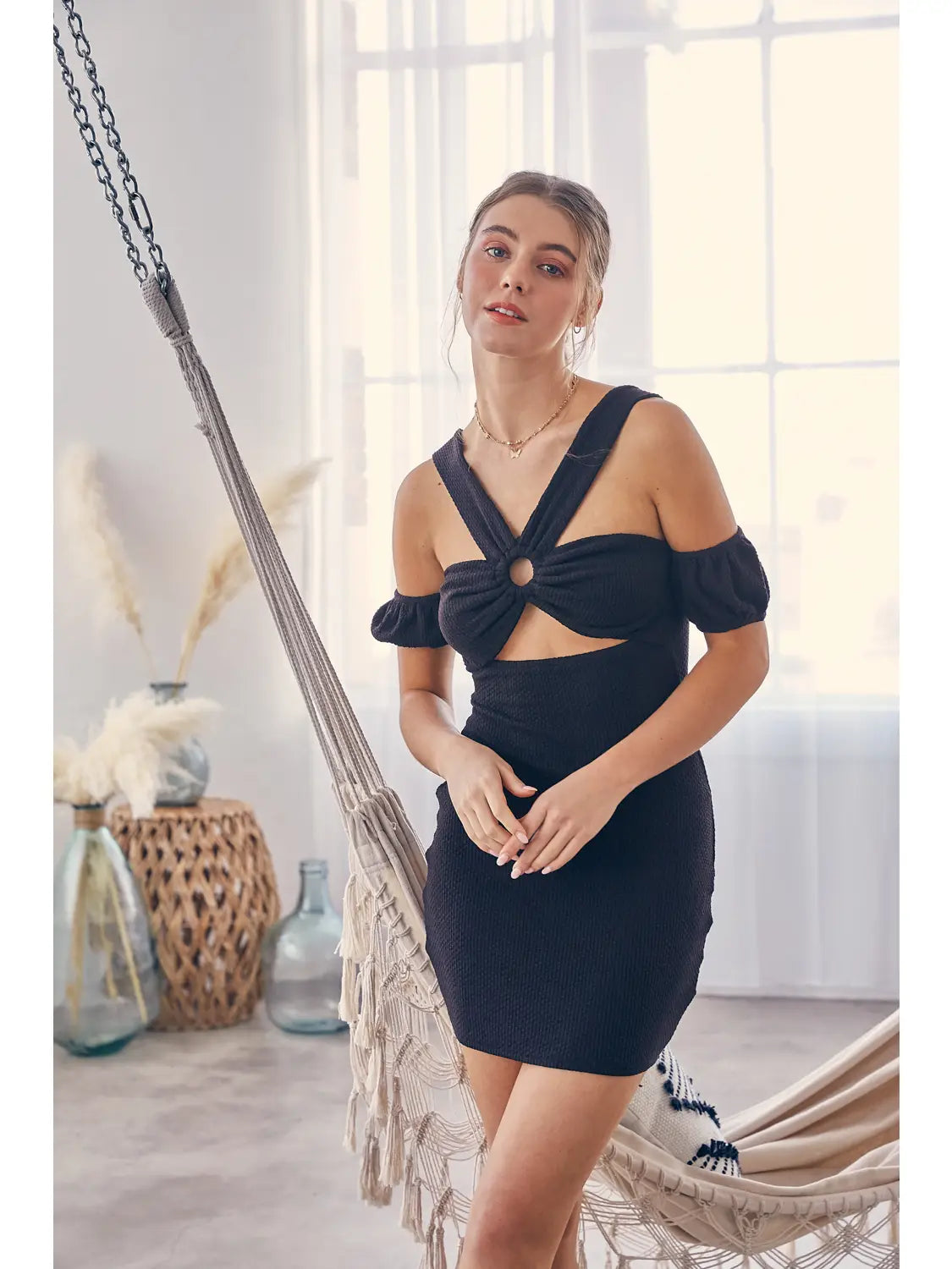 Off Shoulder Knit Mini Dress Small Off Shoulder Knit Mini Dress Small