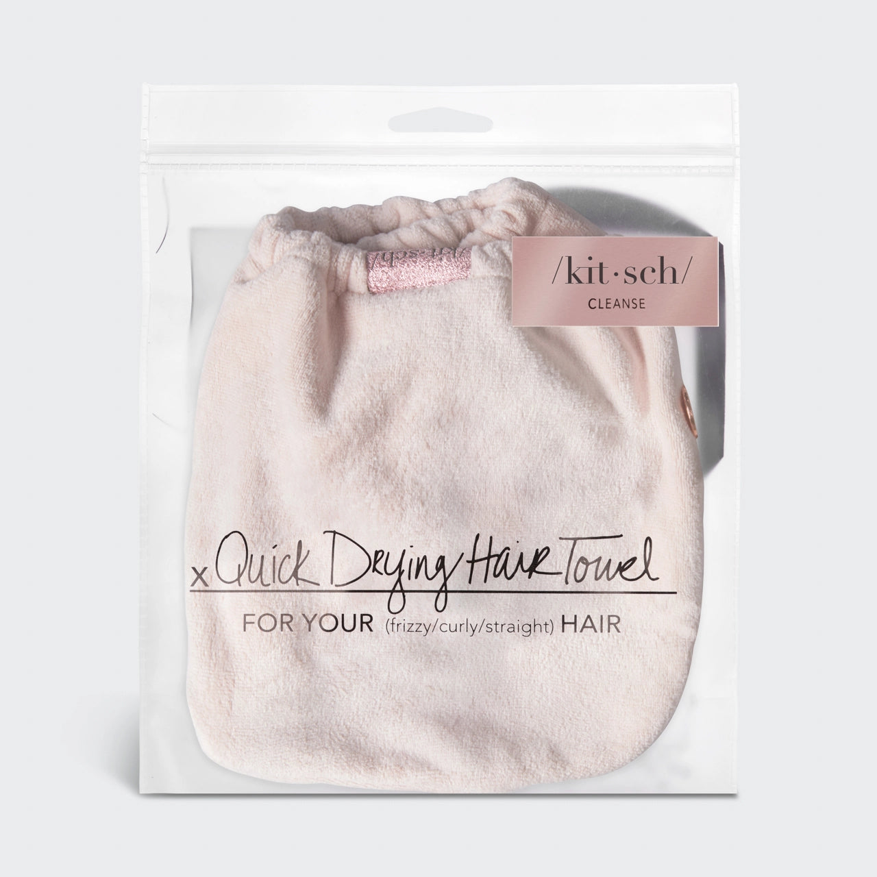 Kitsch Quick Dry Hair Towel Blush