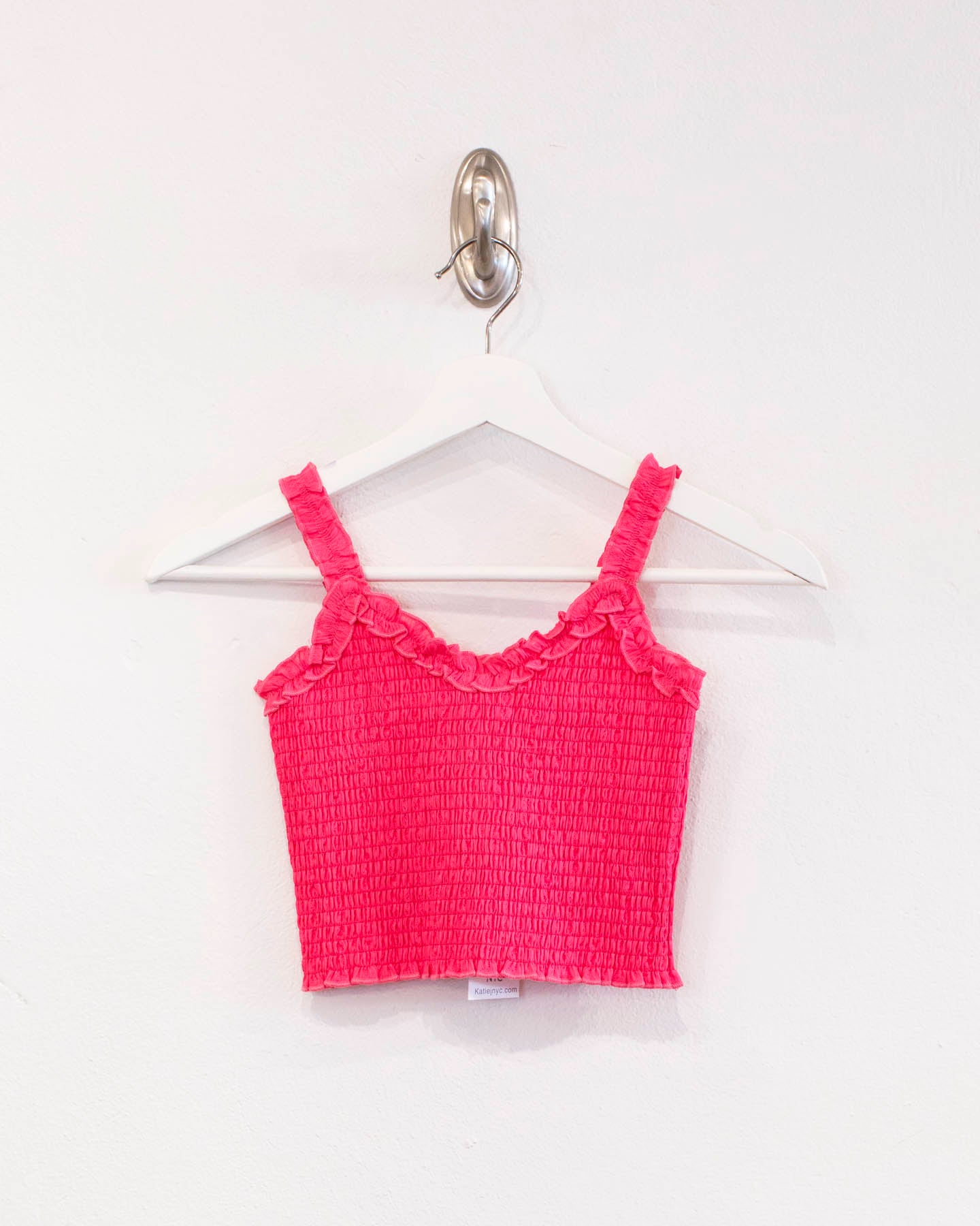 Shari Smocked Top Neon Pink (Tweens) Katiej NYC