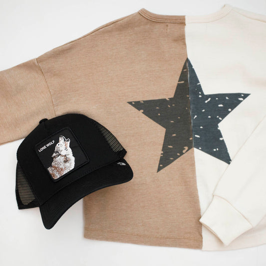 Colorblock Star Henley Top (Tweens) VH