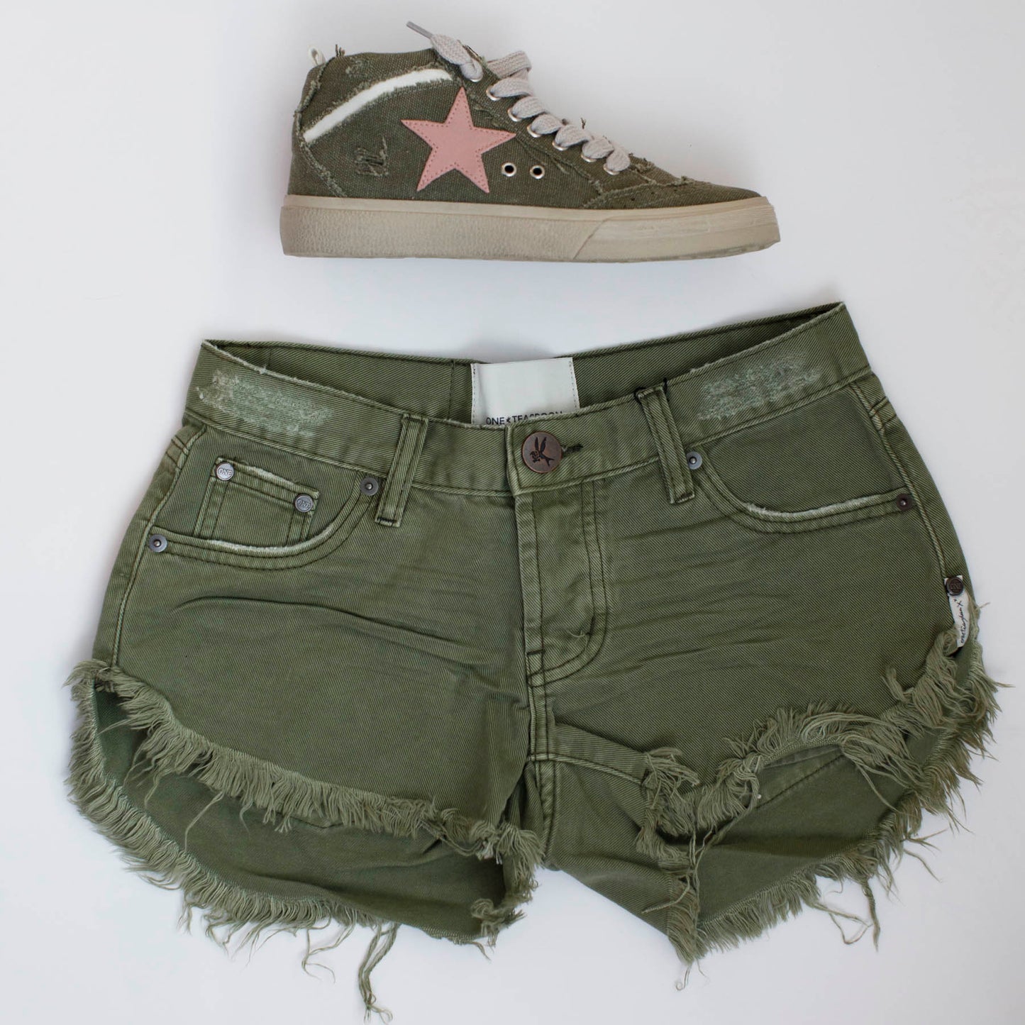 Paulina Olive High Top Sneakers