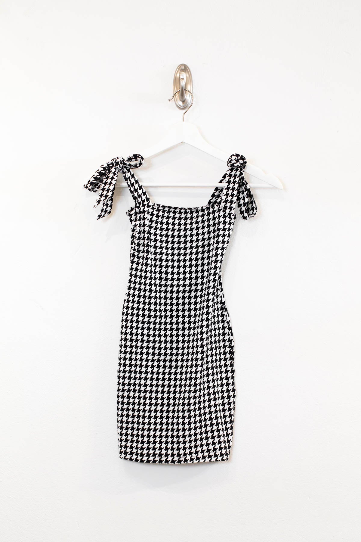 Chloe Black & White Houndstooth Dress Tween