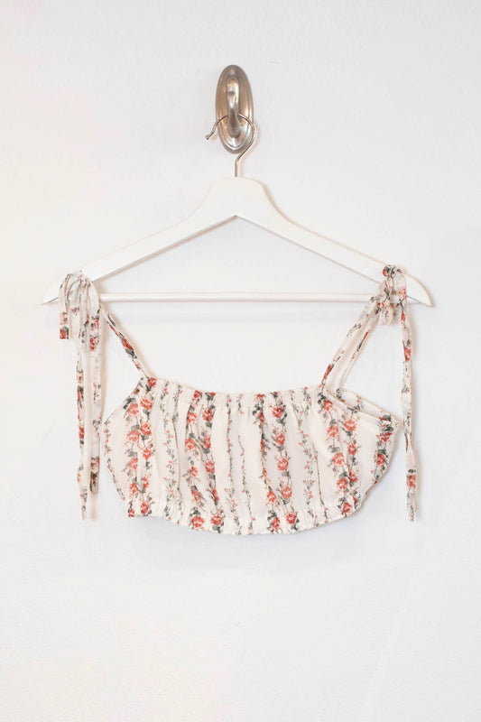 Rosie Stripe Self-Tied Straps Women's Top