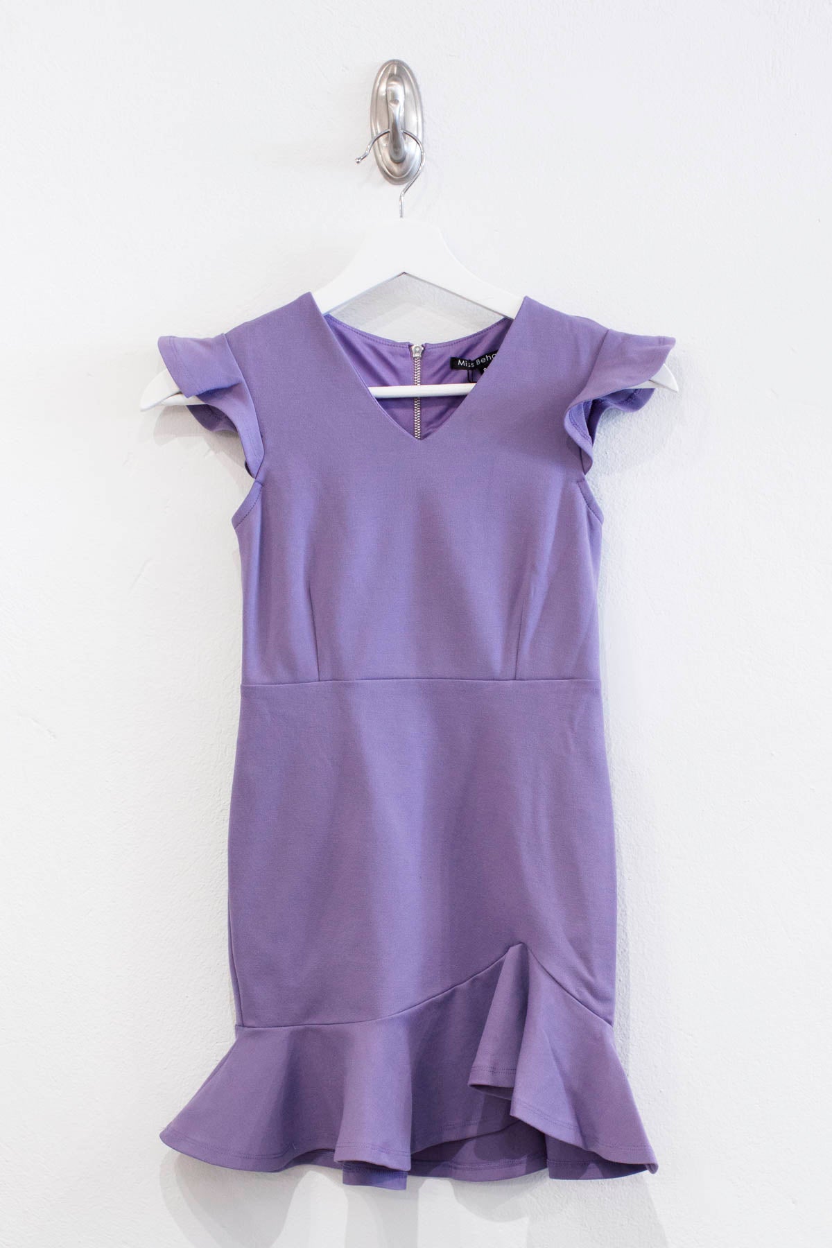 Fiona V Neck Ruffle Dress