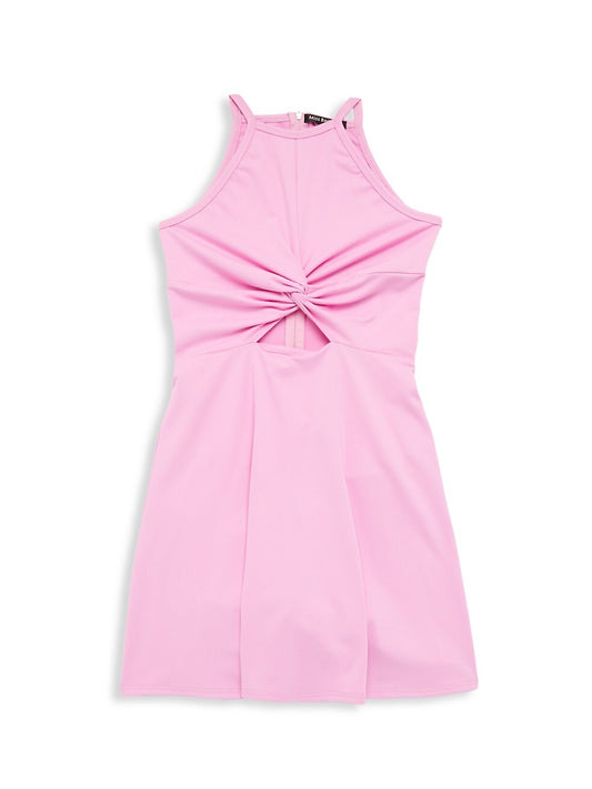 Kimberly Knotted Key Hole Skater Dress - MB