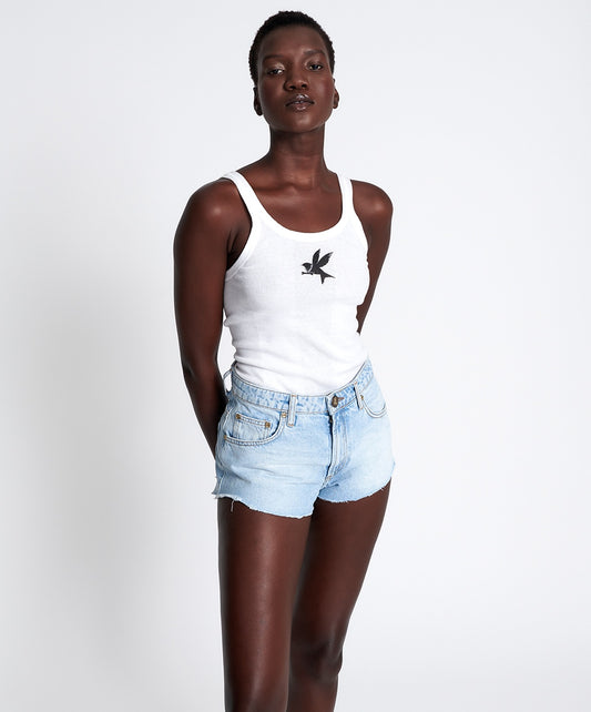 Best Blue The One HW Denim Short - ONE TEASPOON