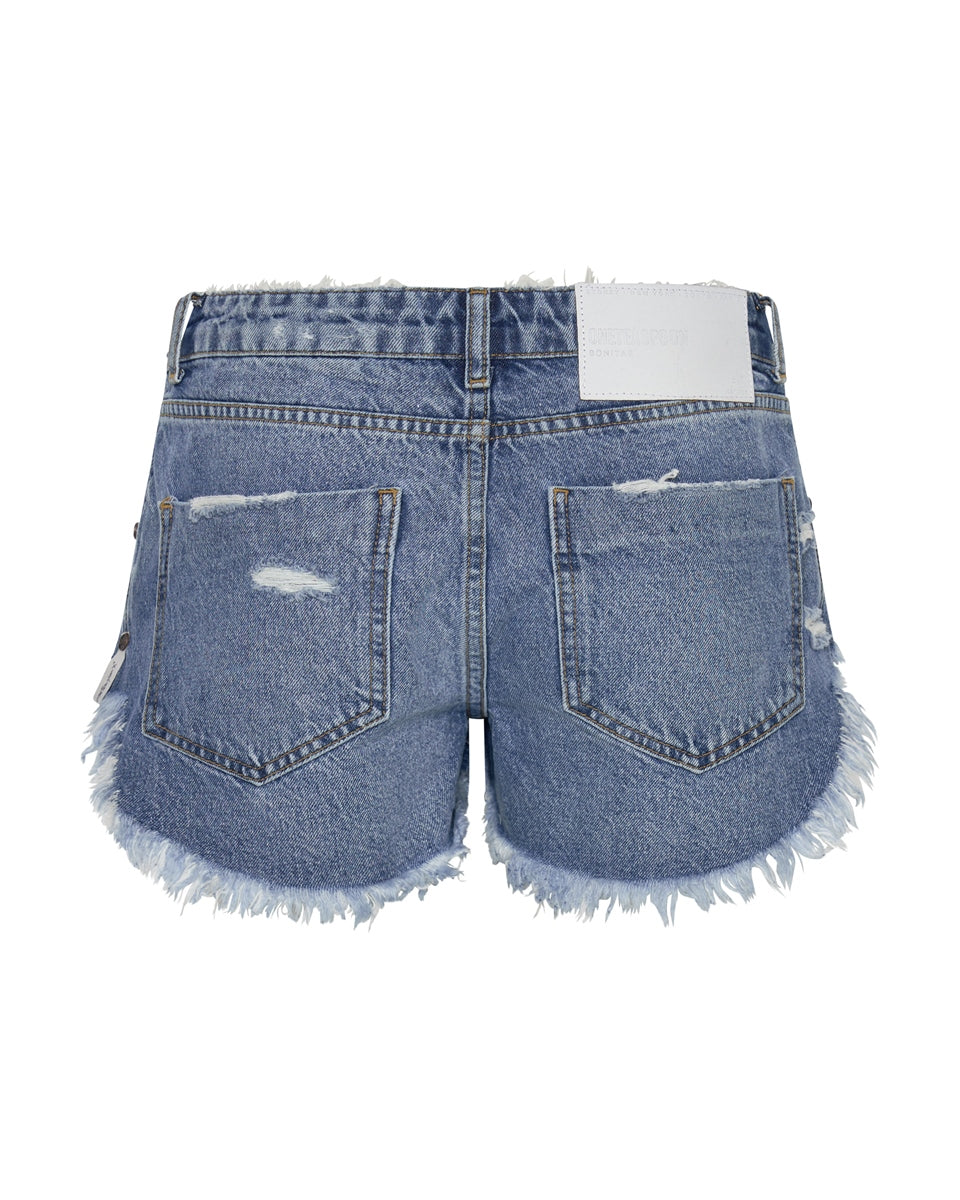 Rosewood Bonita Low Waist Denim Short - One Teaspoon