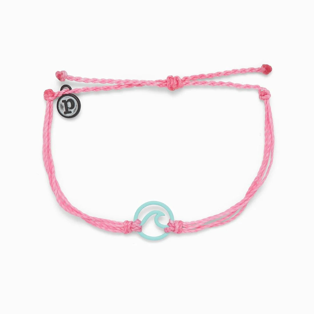 Pura Vida Enamel Wave Aqua Wave Light Pink Bracelet