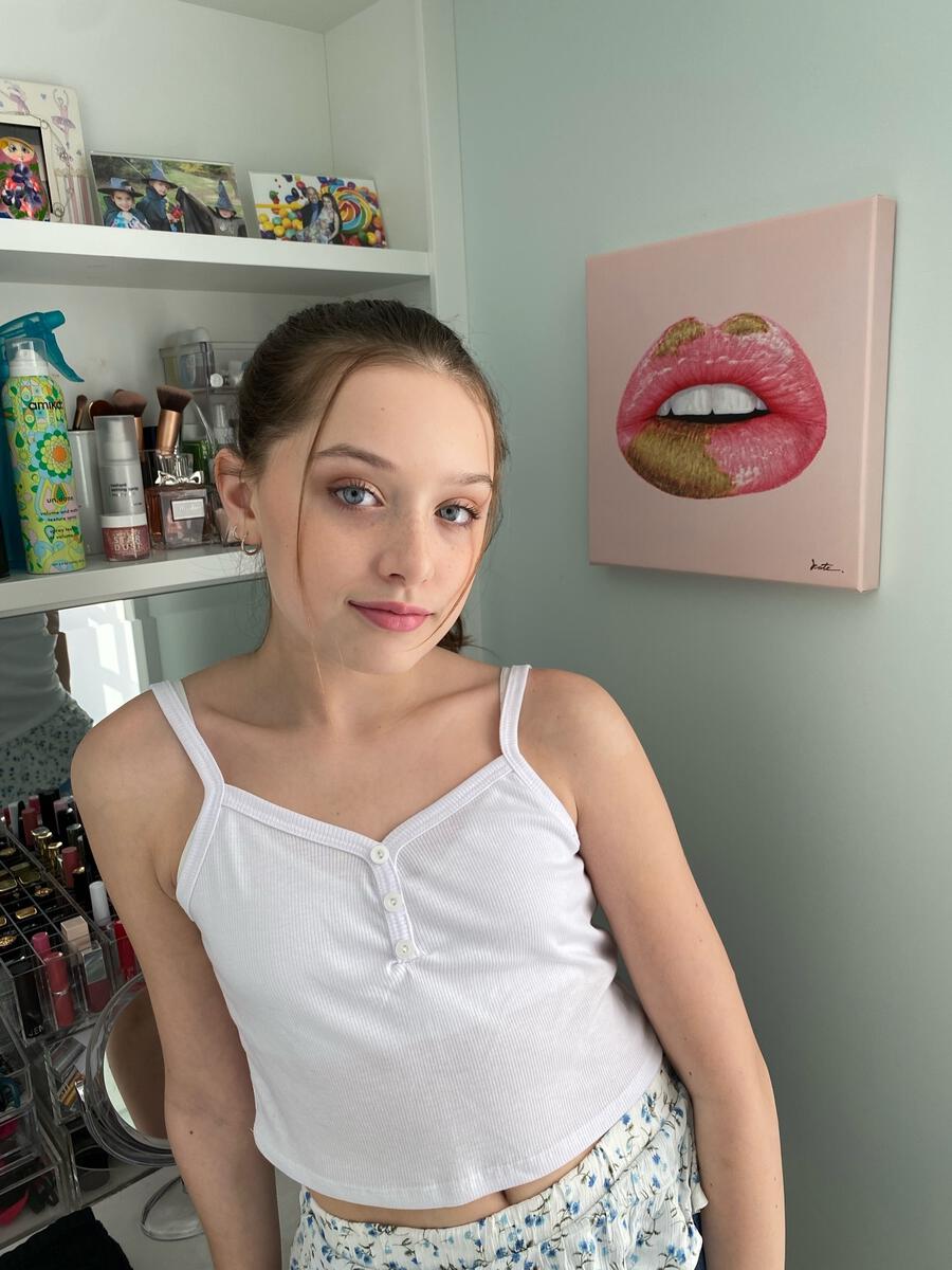 Button down Teen Crop Top Cami - Tween